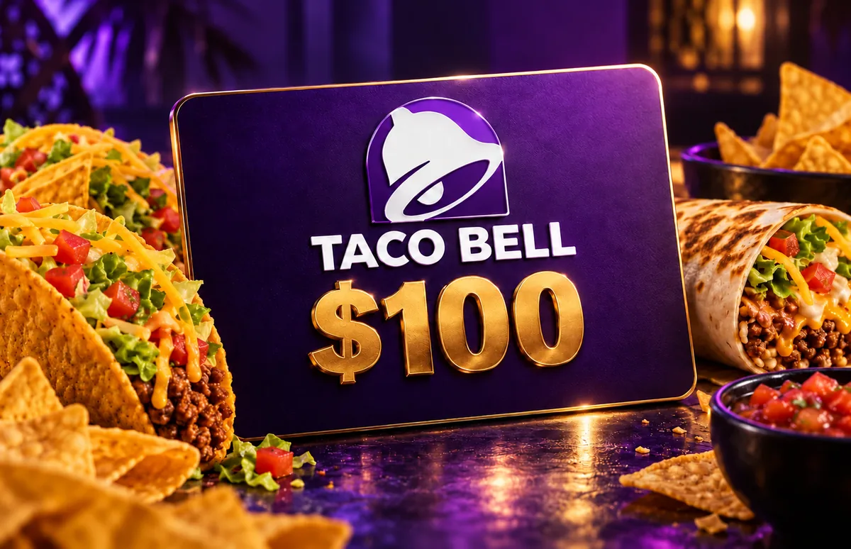 Taco Bell $100 promotional artwork