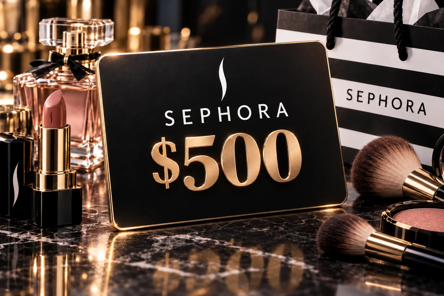 Sephora $500 promotional artwork