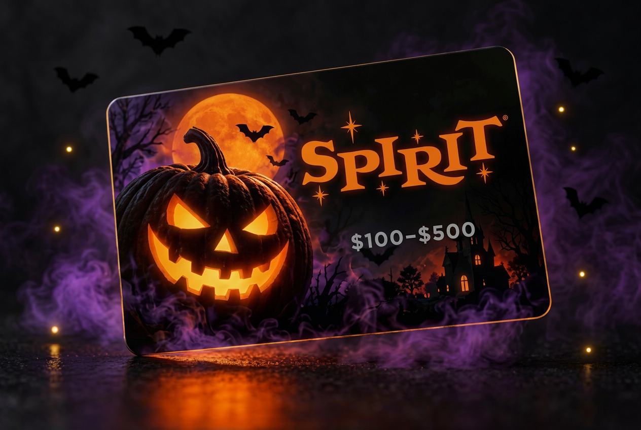 Spirit Halloween $100–$500 promotional artwork