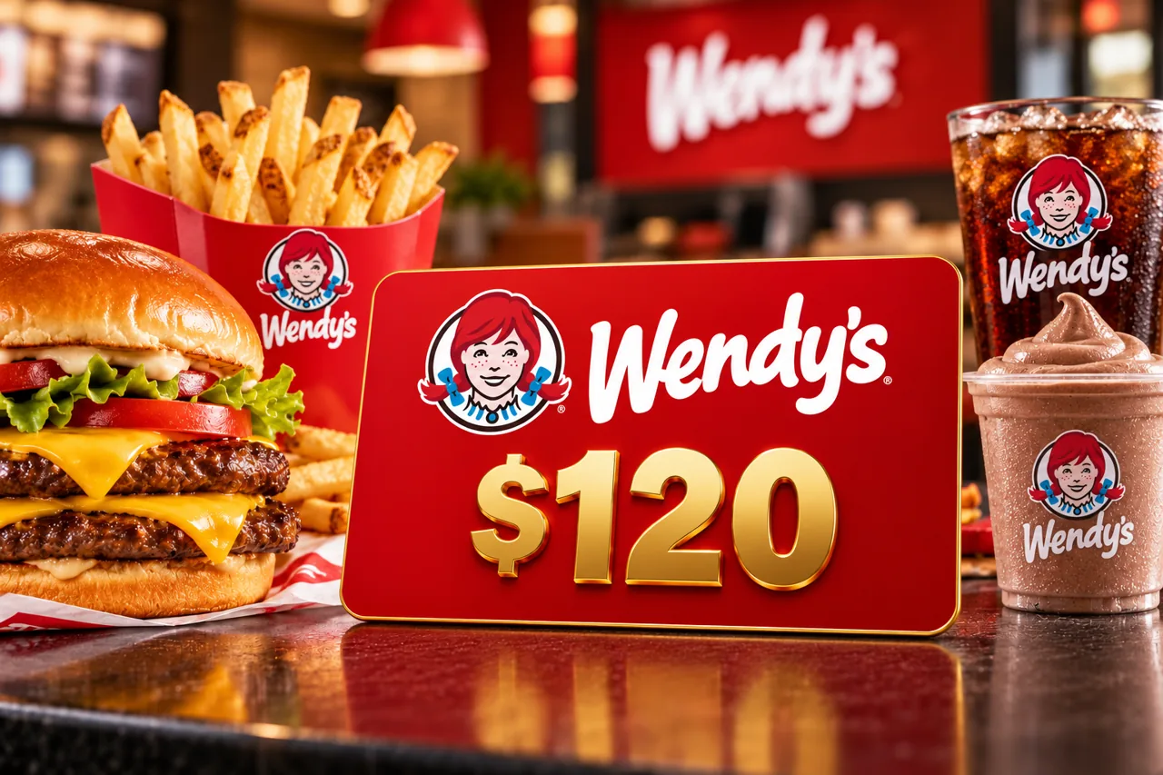 Wendy’s $120 promotional artwork