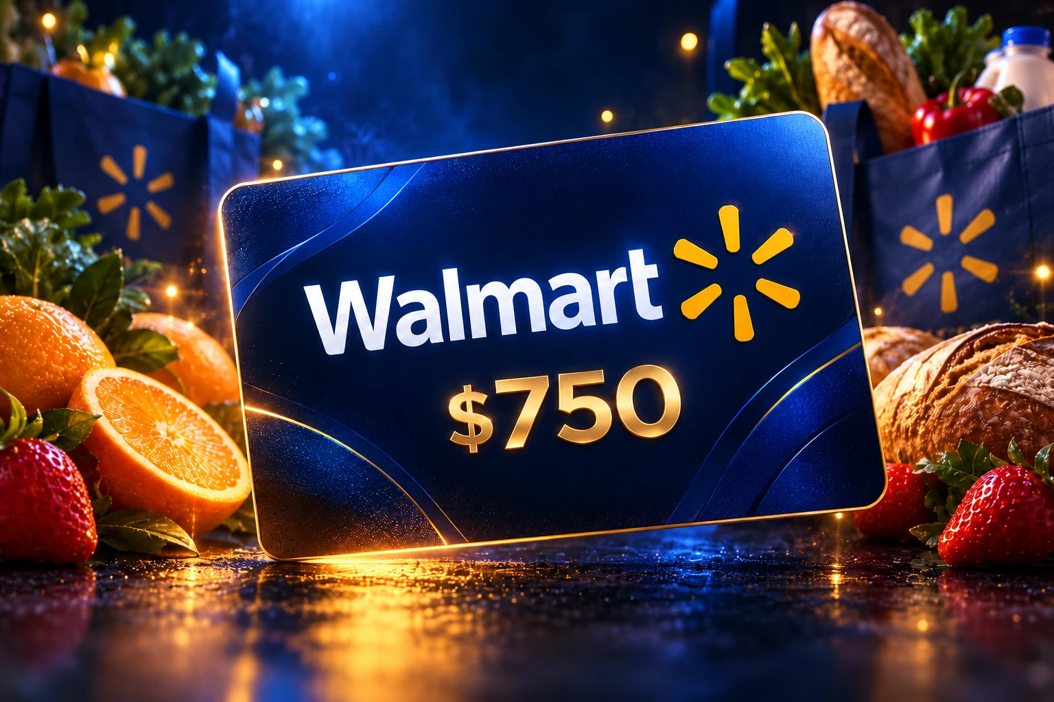Walmart $750 promotional artwork